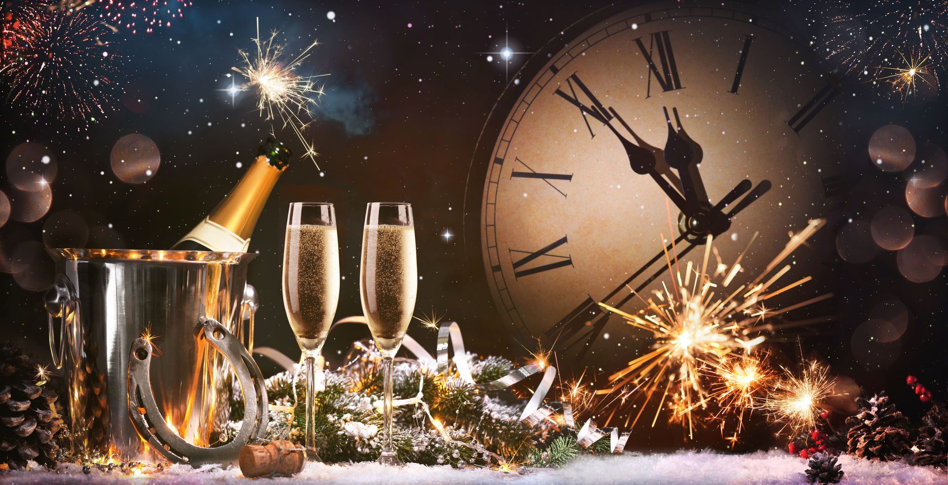New Years Eve celebration background